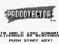 une photo d'Ã©cran de Probotector (Game Boy) sur Nintendo Game Boy